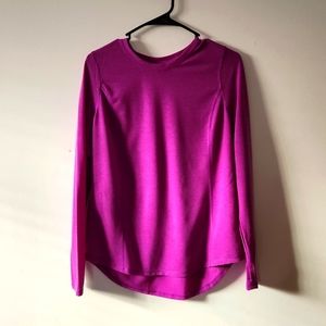 Avia Pleated Back Athletic Top Crew Neck